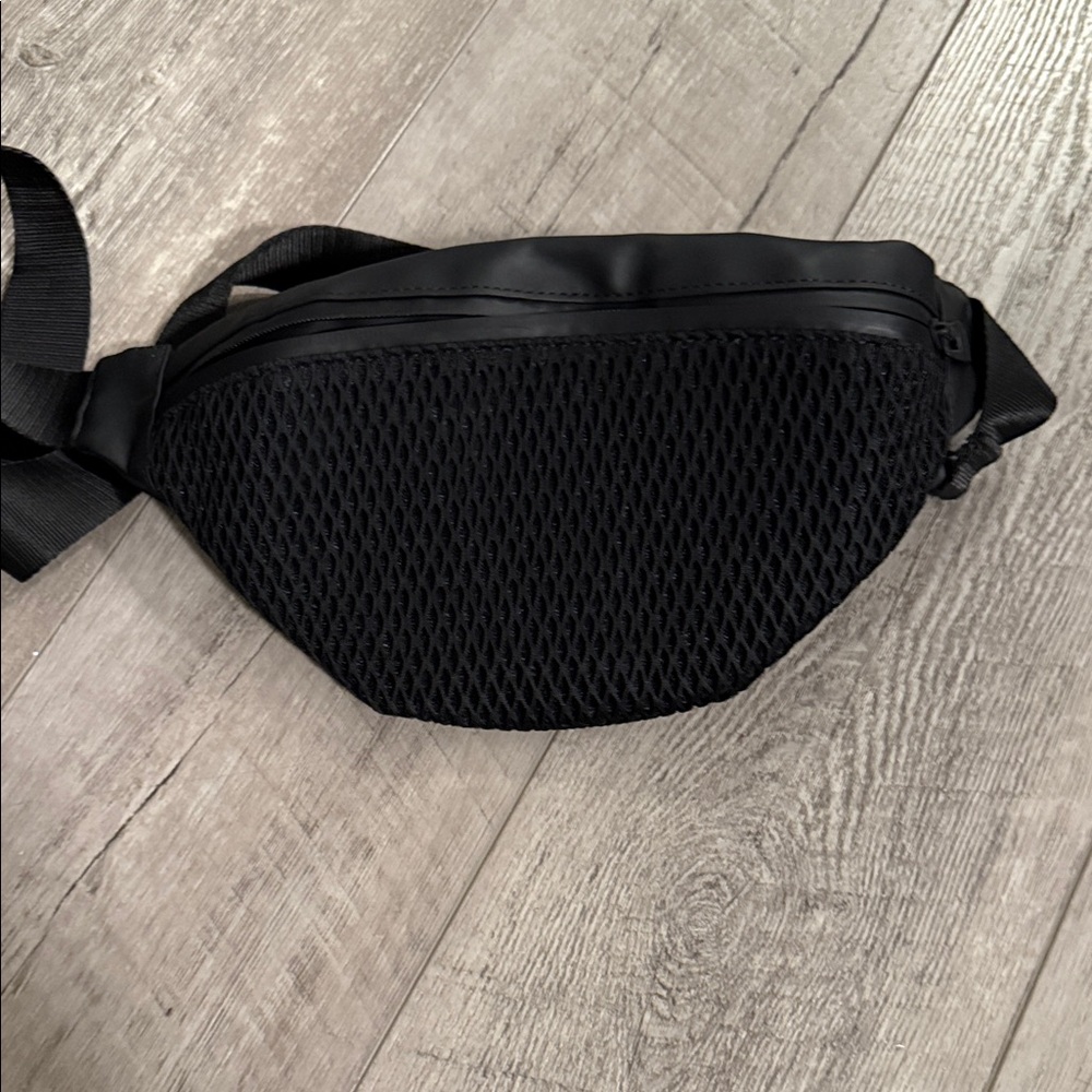 Black Mesh Crossbody Bag
